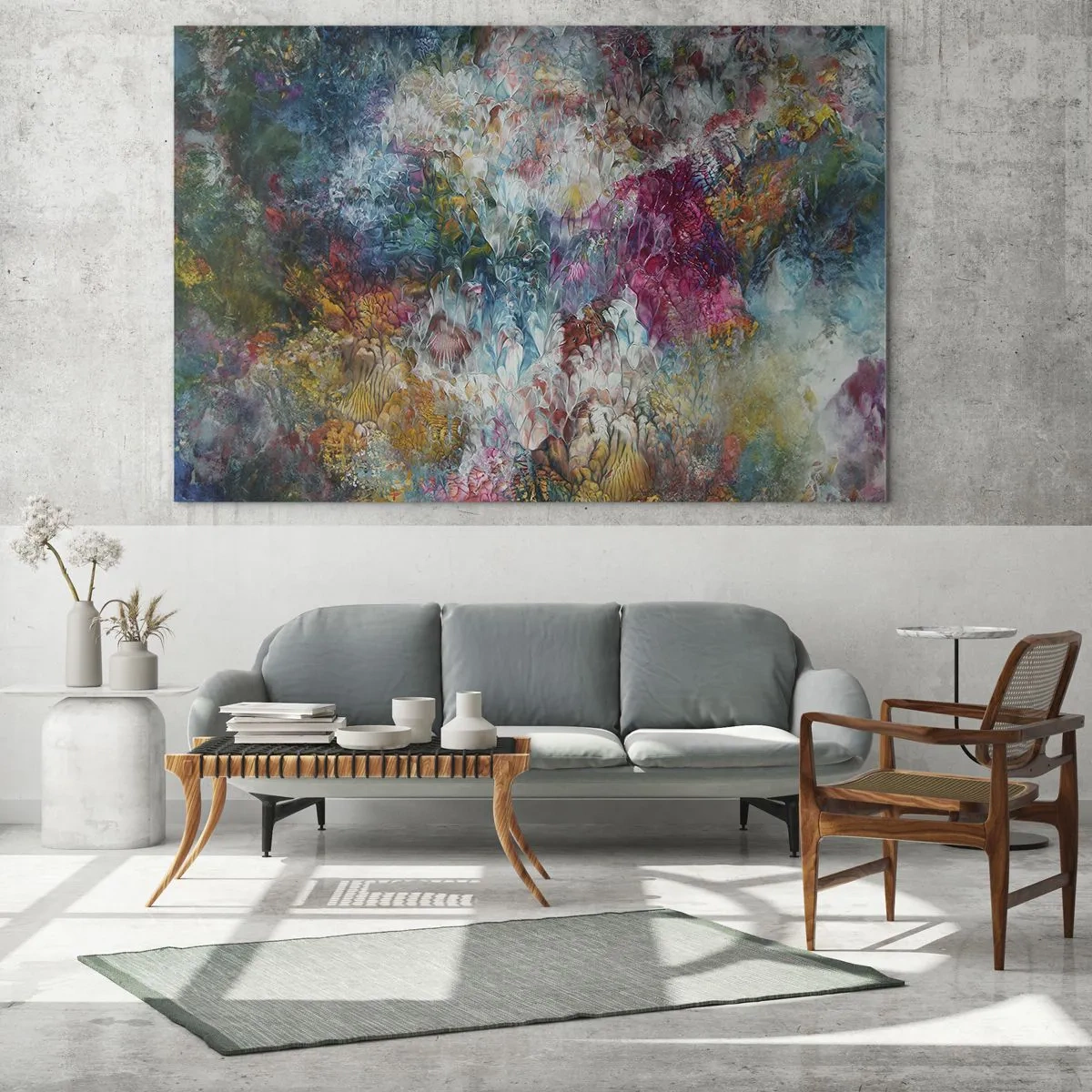 Quadro em vidro - Em plena floração - 120x80 cm