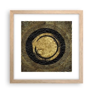 Pôster com moldura de carvalho claro - Composição glamourosa - 30x30 cm