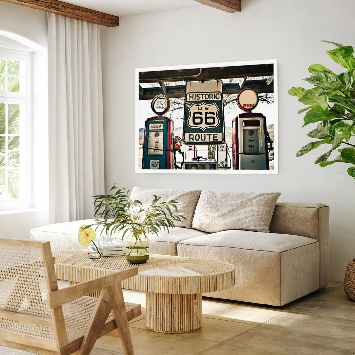 Pôster - Viagens retro americanas - 70x50 cm