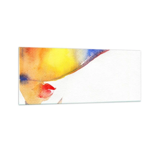 Quadro em vidro - Retrato de uma dama - 100x40 cm