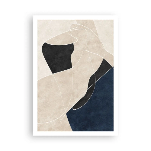 Pôster - Composição abstrata – contraste de cores - 70x100 cm