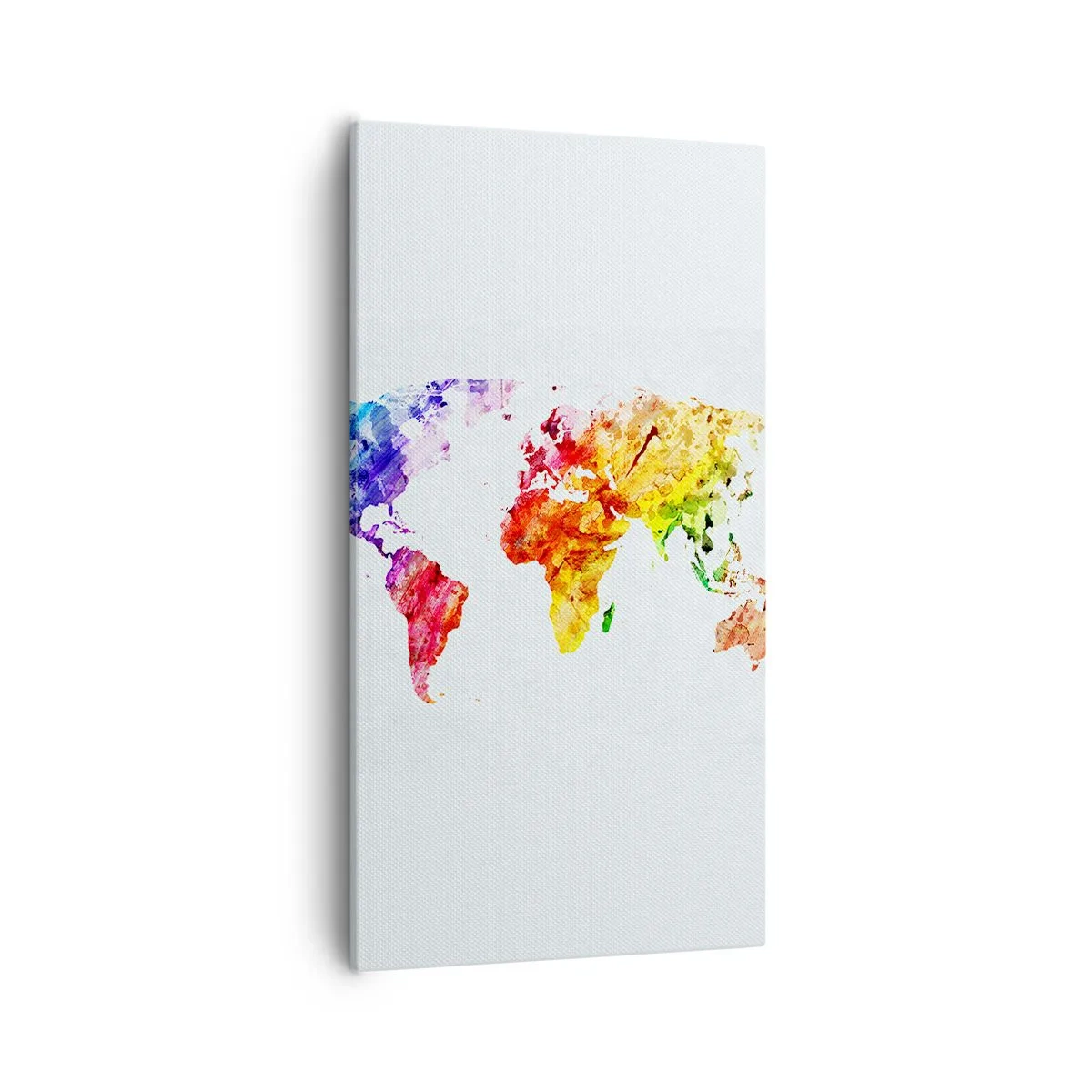 Quadro em tela - Todas as cores do mundo - 55x100 cm