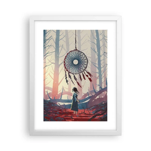 Pôster em moldura branca - O ritual secreto da felicidade - 30x40 cm