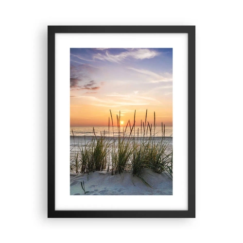 Pôster com moldura preta - Olhe, pense, sinta - 30x40 cm