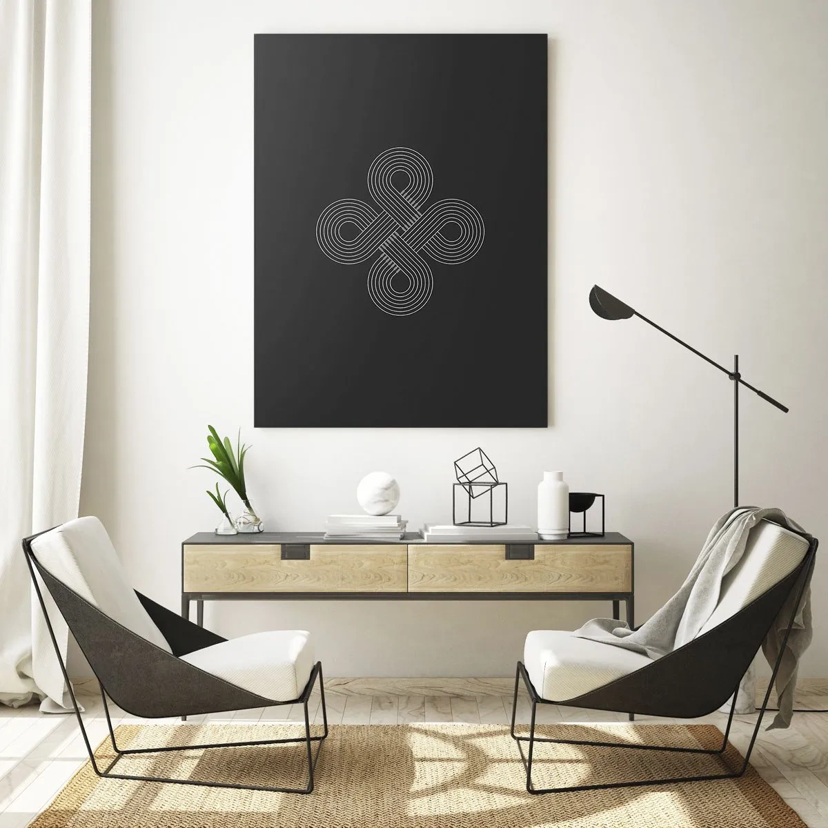 Quadro em vidro - No espírito celta - 50x70 cm