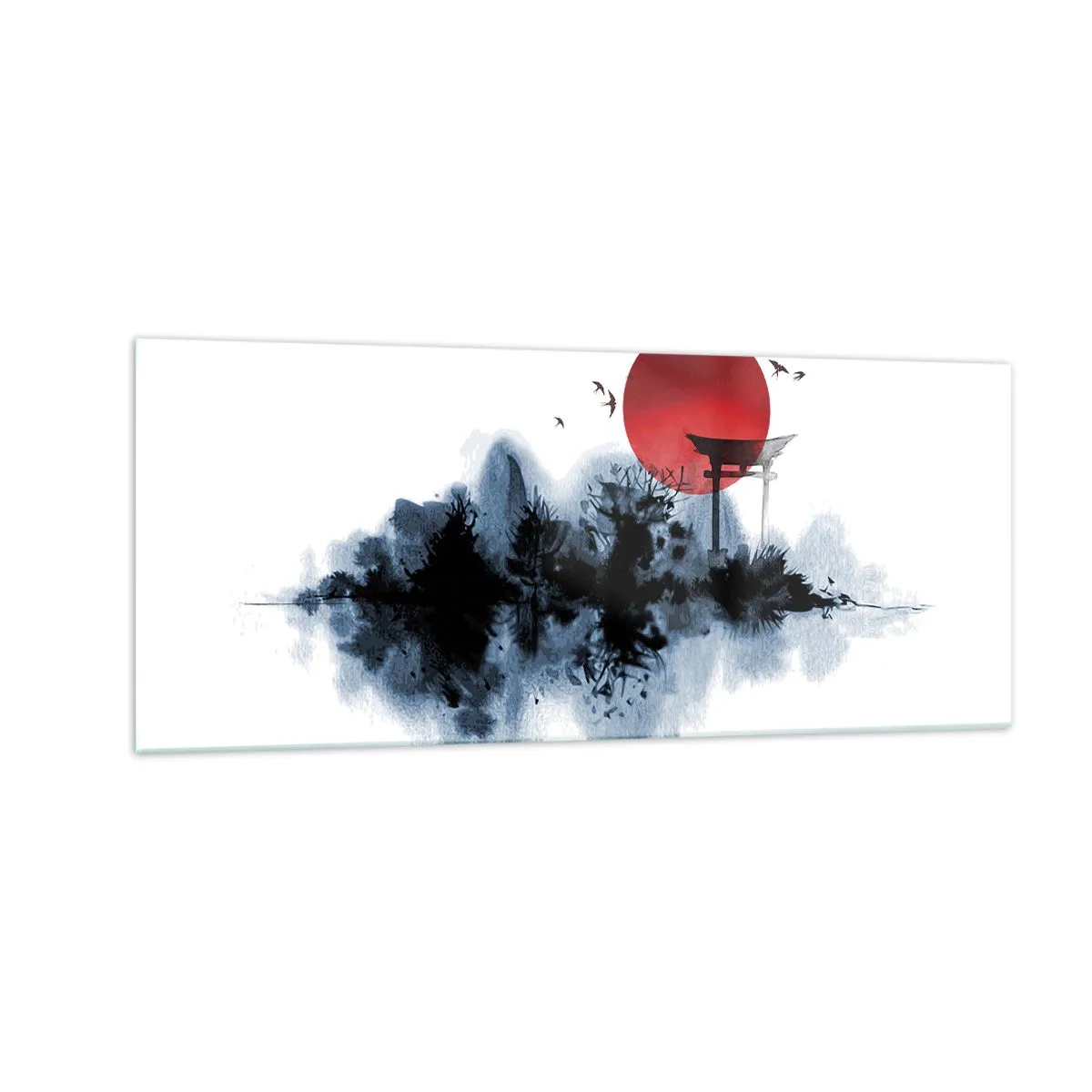 Quadro em vidro - Vista japonesa - 100x40 cm