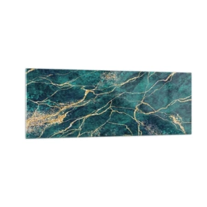 Quadro em vidro - Veia dourada - 140x50 cm