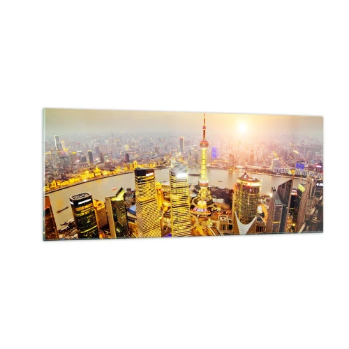 Quadro em vidro - Sonho asiático - 100x40 cm