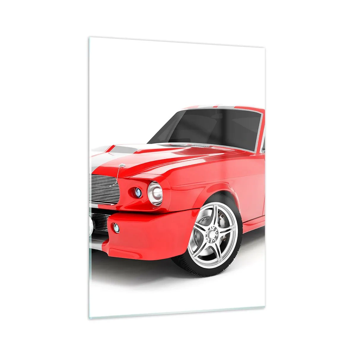 Quadro em vidro - Mustang rápido como o vento - 50x70 cm