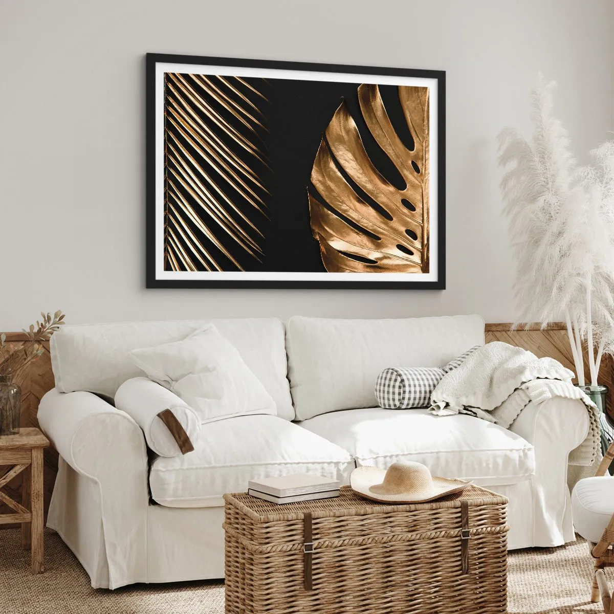 Pôster com moldura preta - Diferentes e igualmente caros - 70x50 cm