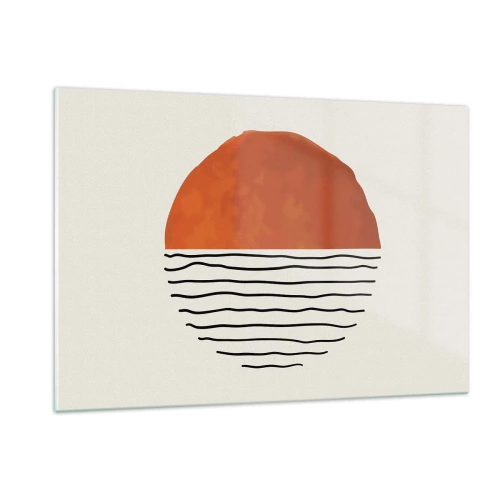 Quadro em vidro - No clima japonês - 120x80 cm