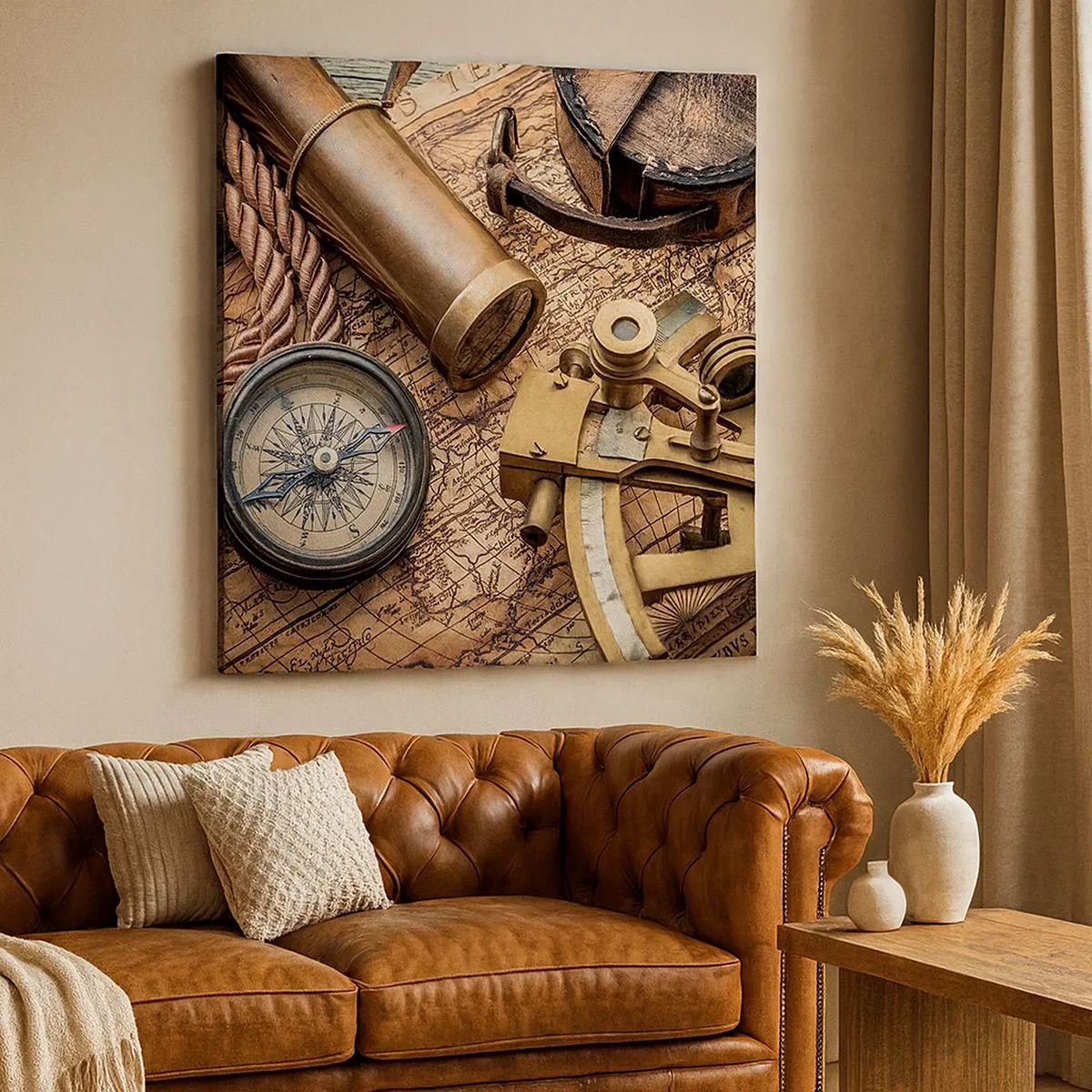 Quadro em tela - Definir um rumo - 30x30 cm