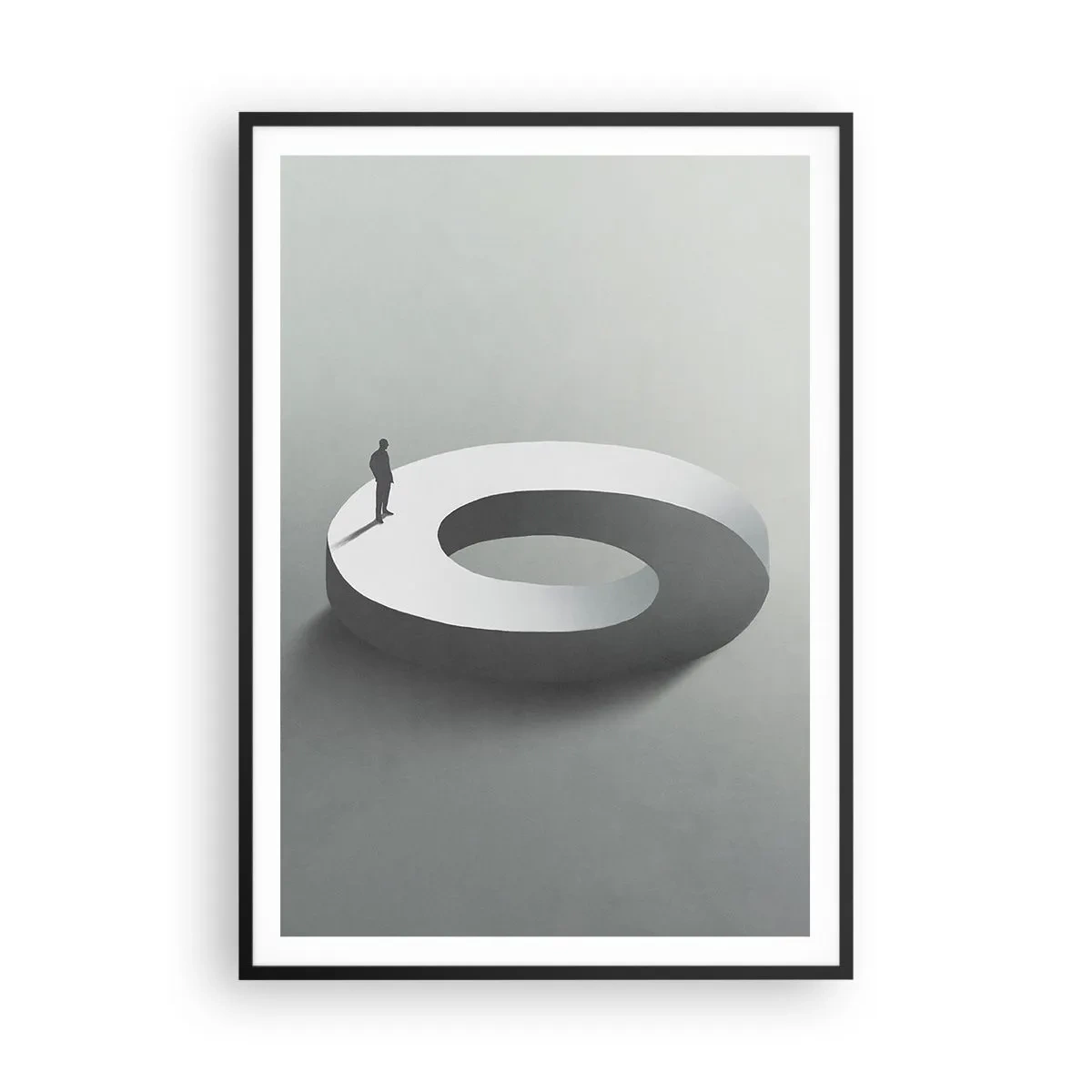 Pôster com moldura preta - Seja inteligente - 70x100 cm
