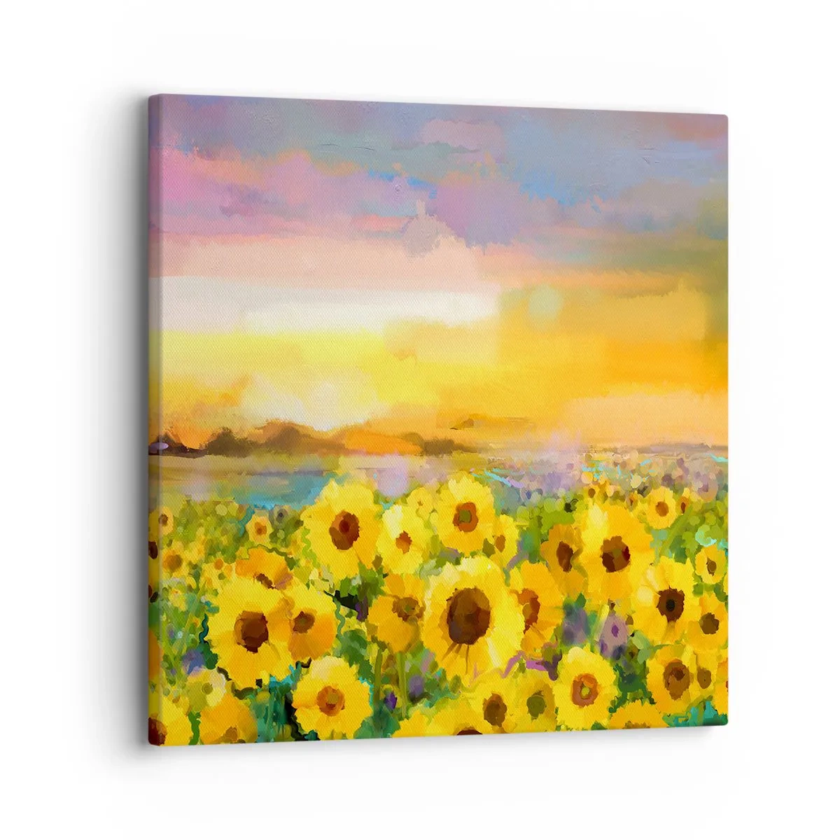 Quadro em tela - O próprio sol desceu à terra - 30x30 cm