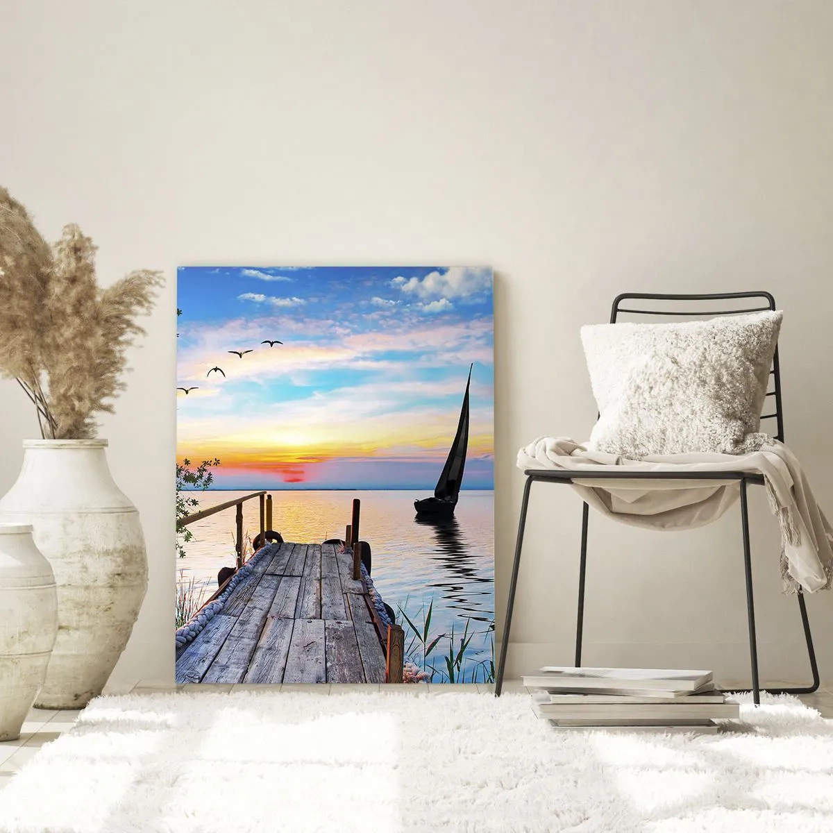 Quadro em vidro - Boa noite - 50x70 cm