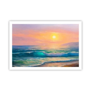 Pôster - O canto turquesa das ondas - 91x61 cm