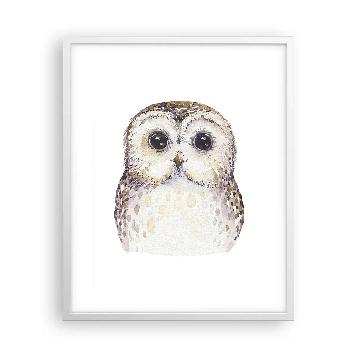 Pôster em moldura branca - Olhe-me nos olhos - 40x50 cm