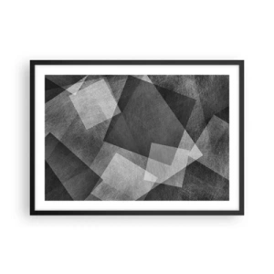 Pôster com moldura preta - Um eterno símbolo da durabilidade e da ordem - 70x50 cm