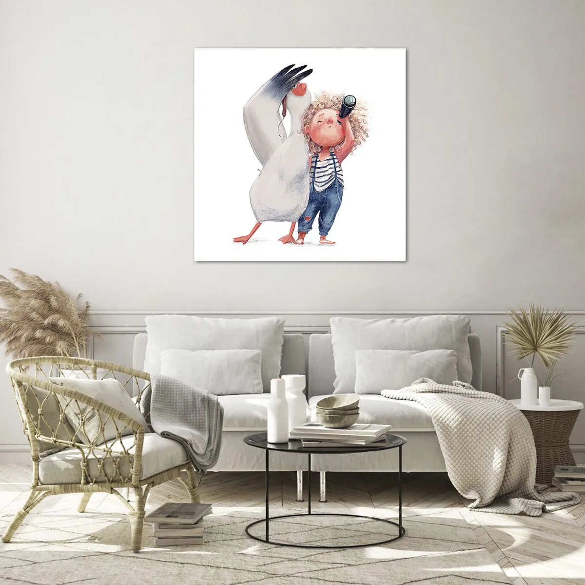 Quadro em vidro - O itinerário da grande viagem - 40x40 cm