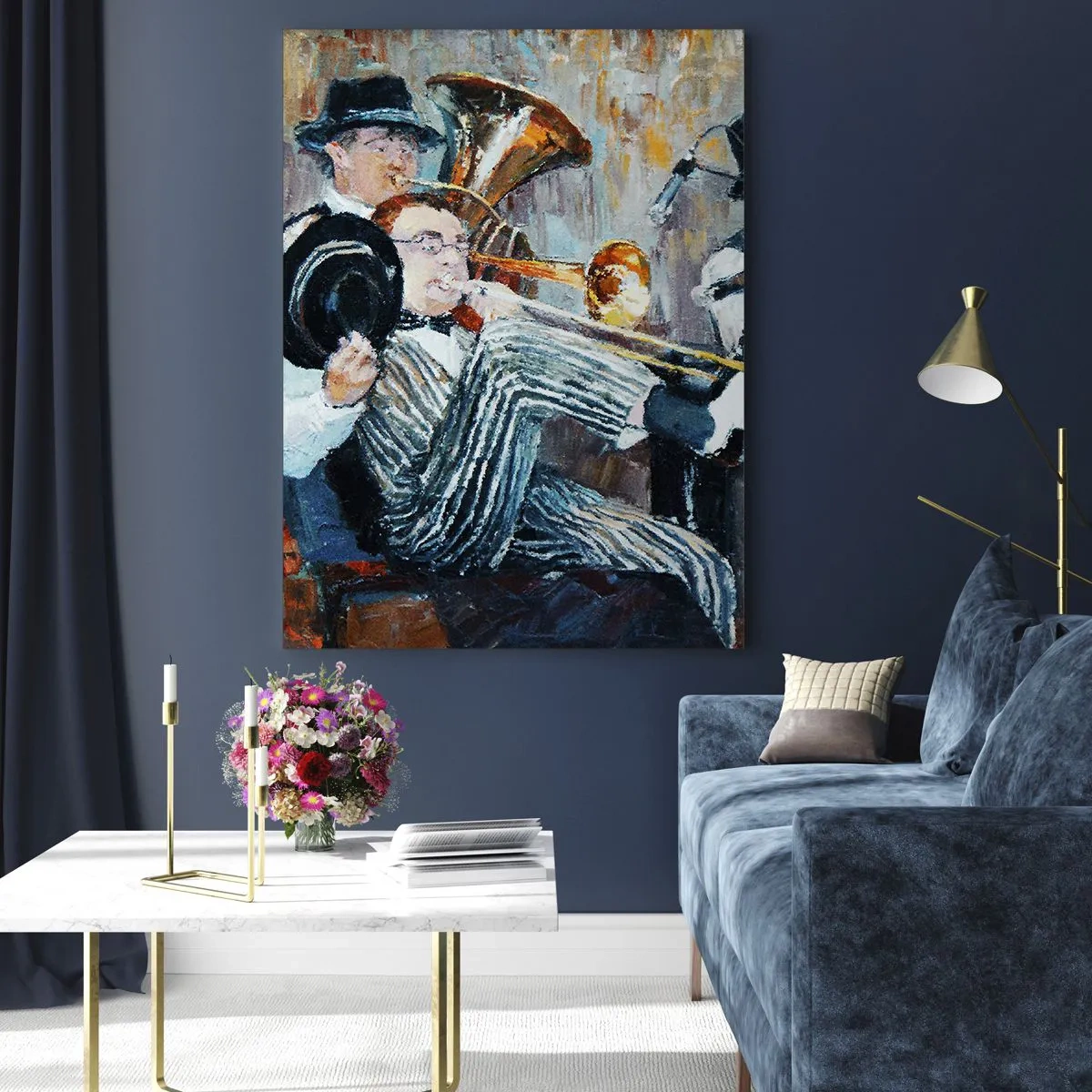 Quadro em vidro - Todo aquele jazz - 50x70 cm