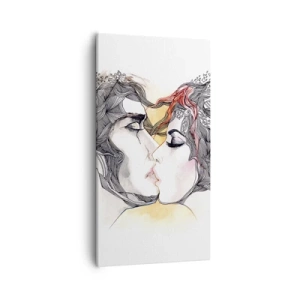 Quadro em tela - O mundo não existe - 55x100 cm