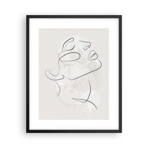 Pôster com moldura preta - Esboço de um sonho - 40x50 cm