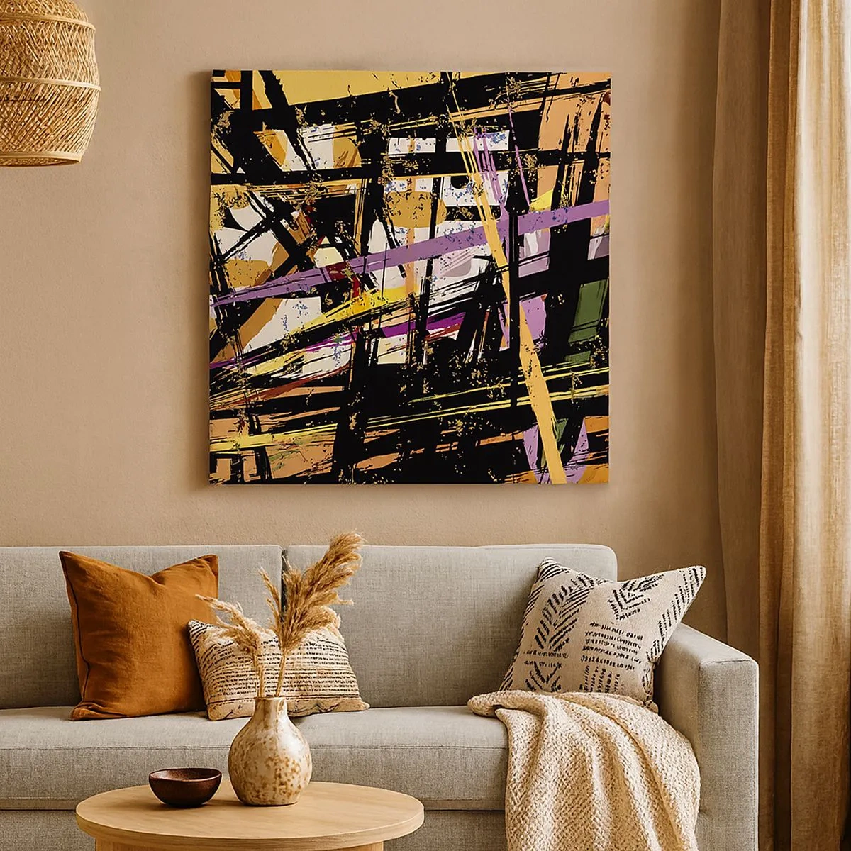 Quadro em tela - Corte afiado - 30x30 cm