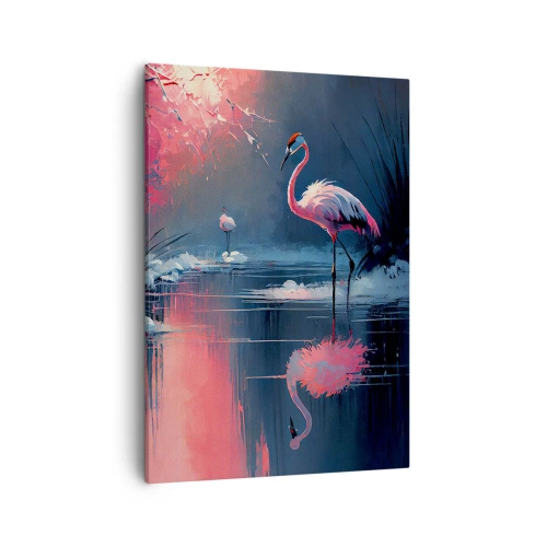 Quadro em tela - O retiro de um pássaro - 50x70 cm