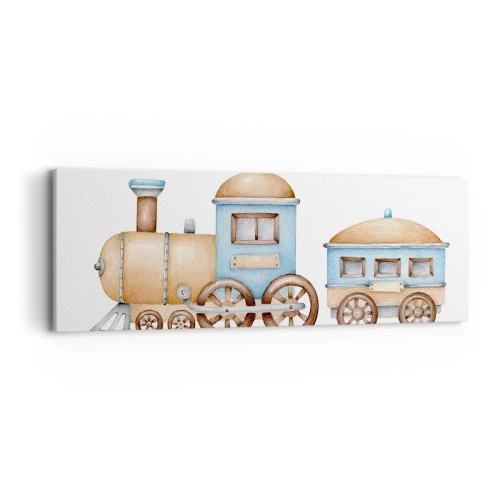 Quadro em tela - Parado na estação... - 90x30 cm