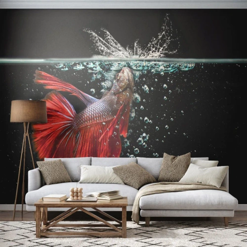 Papel de Parede Autocolante Deluxe Sticker - Tens três desejos - Abstração, Aquário, Peixe - 100x70 cm