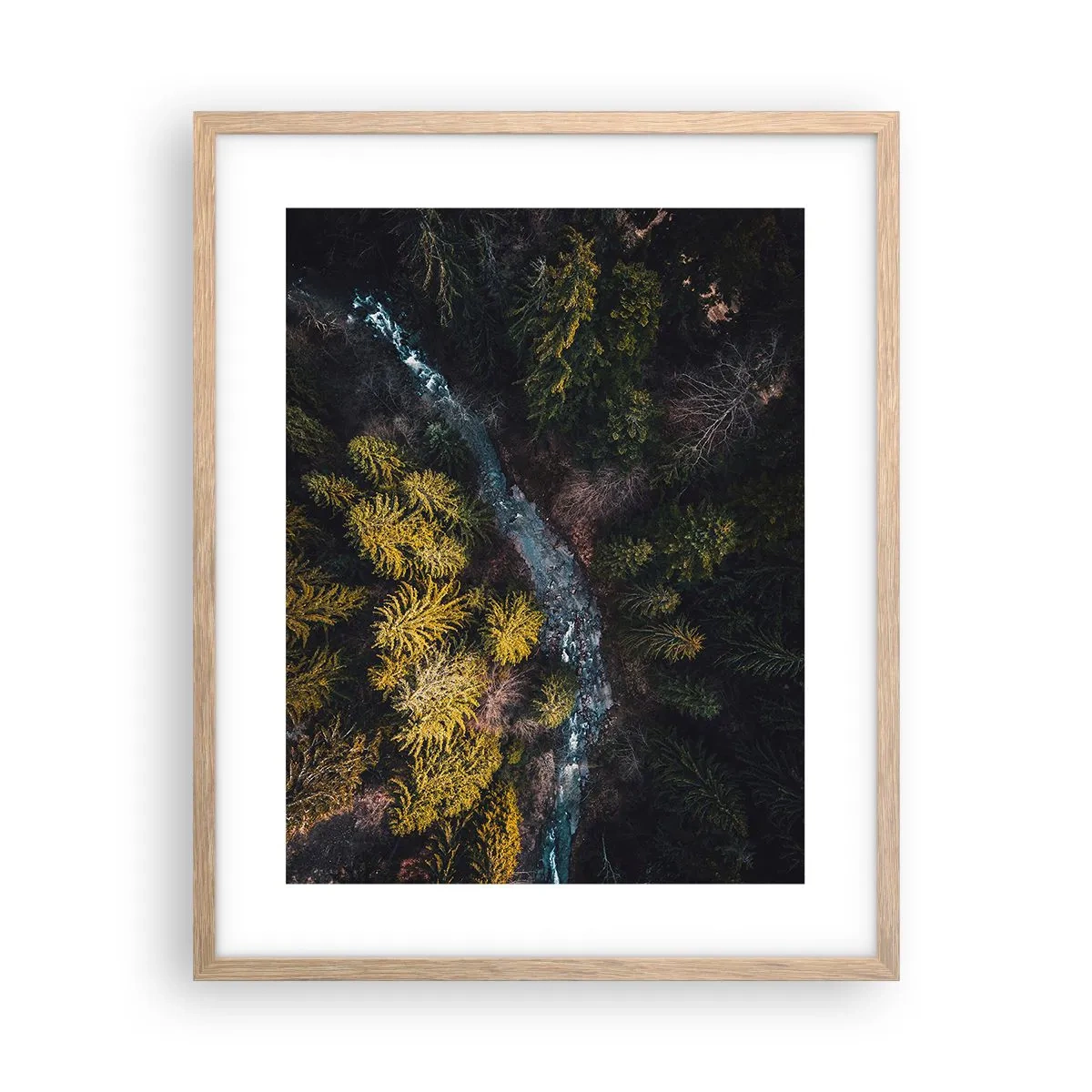 Pôster com moldura de carvalho claro - Rápido e cada vez mais rápido - 40x50 cm