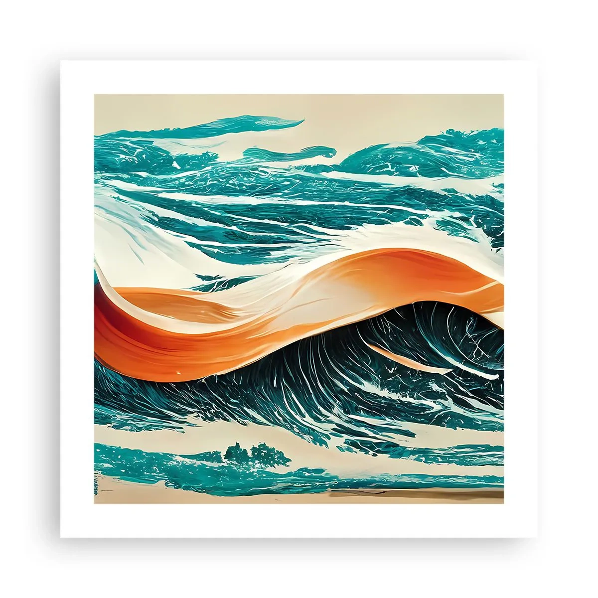 Pôster - O sonho de um surfista - 50x50 cm