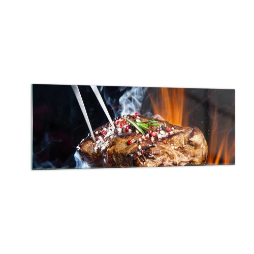 Quadro em vidro - Suculenta e de bom cheiro - 140x50 cm