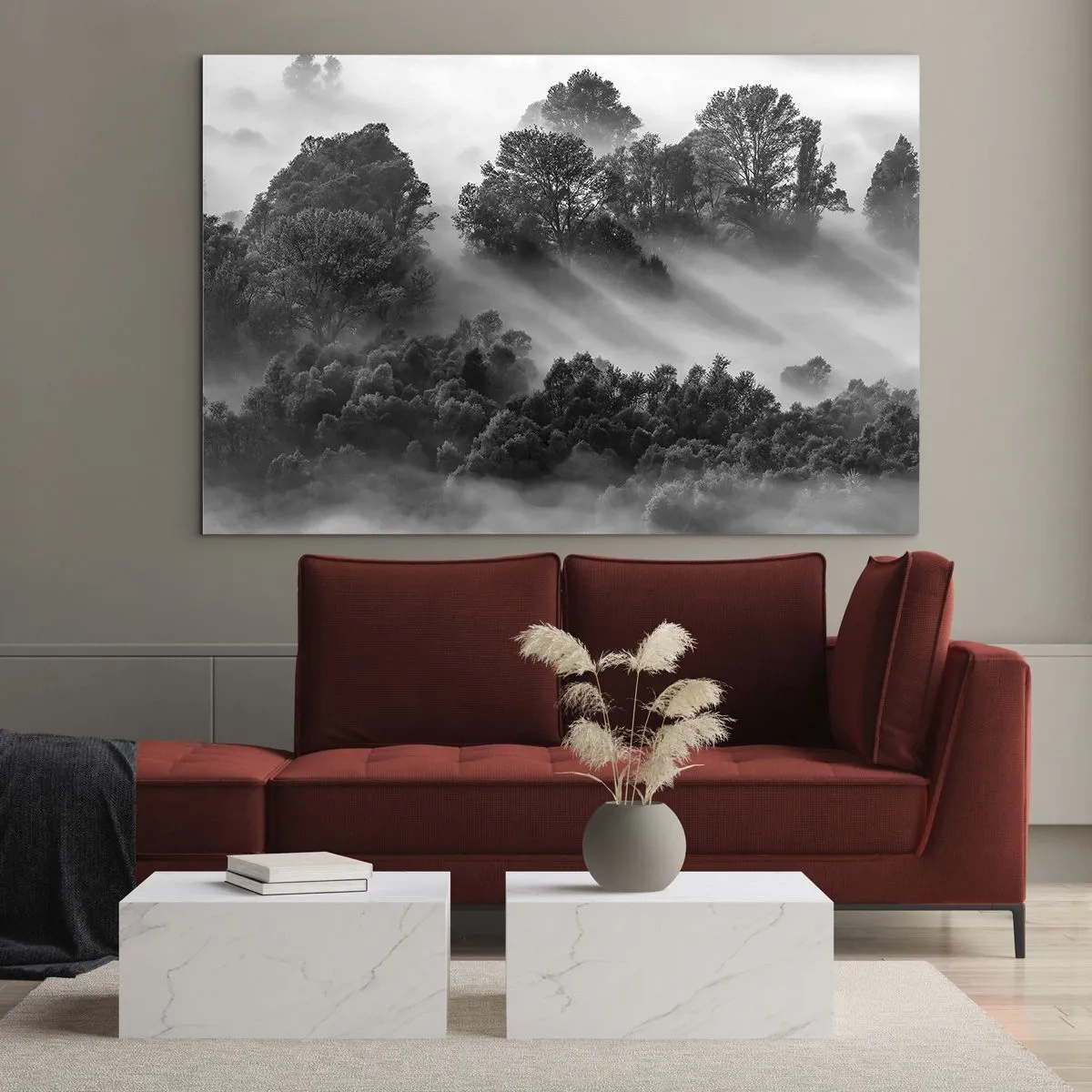 Quadro em vidro - Levantar-se do sono - 120x80 cm