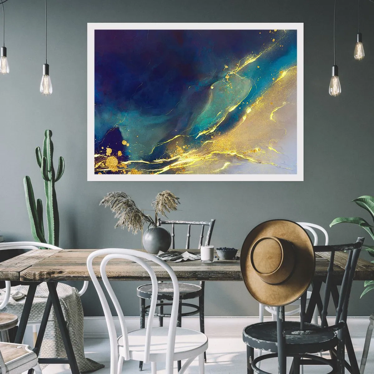 Pôster - Piscina dourada - 40x30 cm