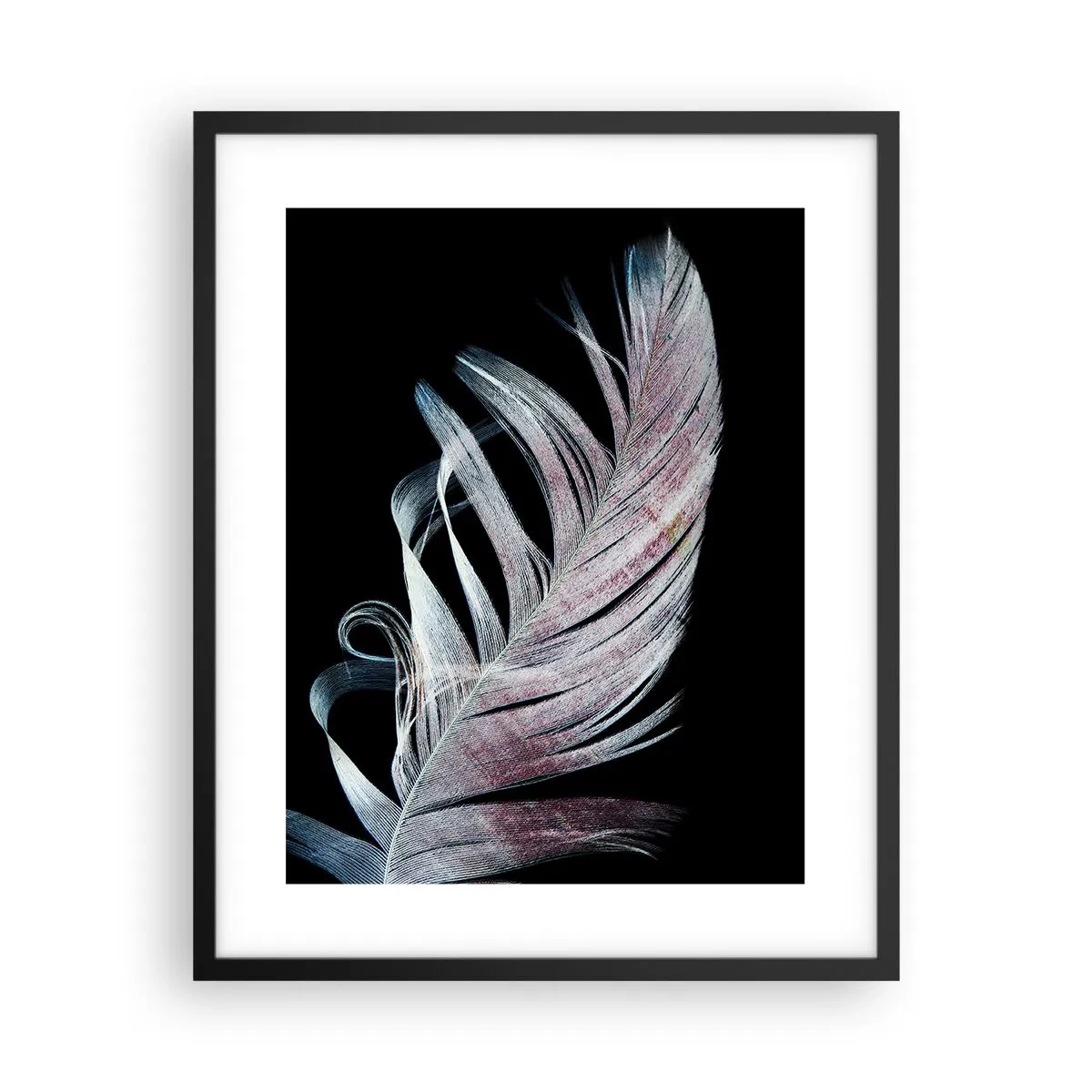 Pôster com moldura preta - Pense no toque - 40x50 cm