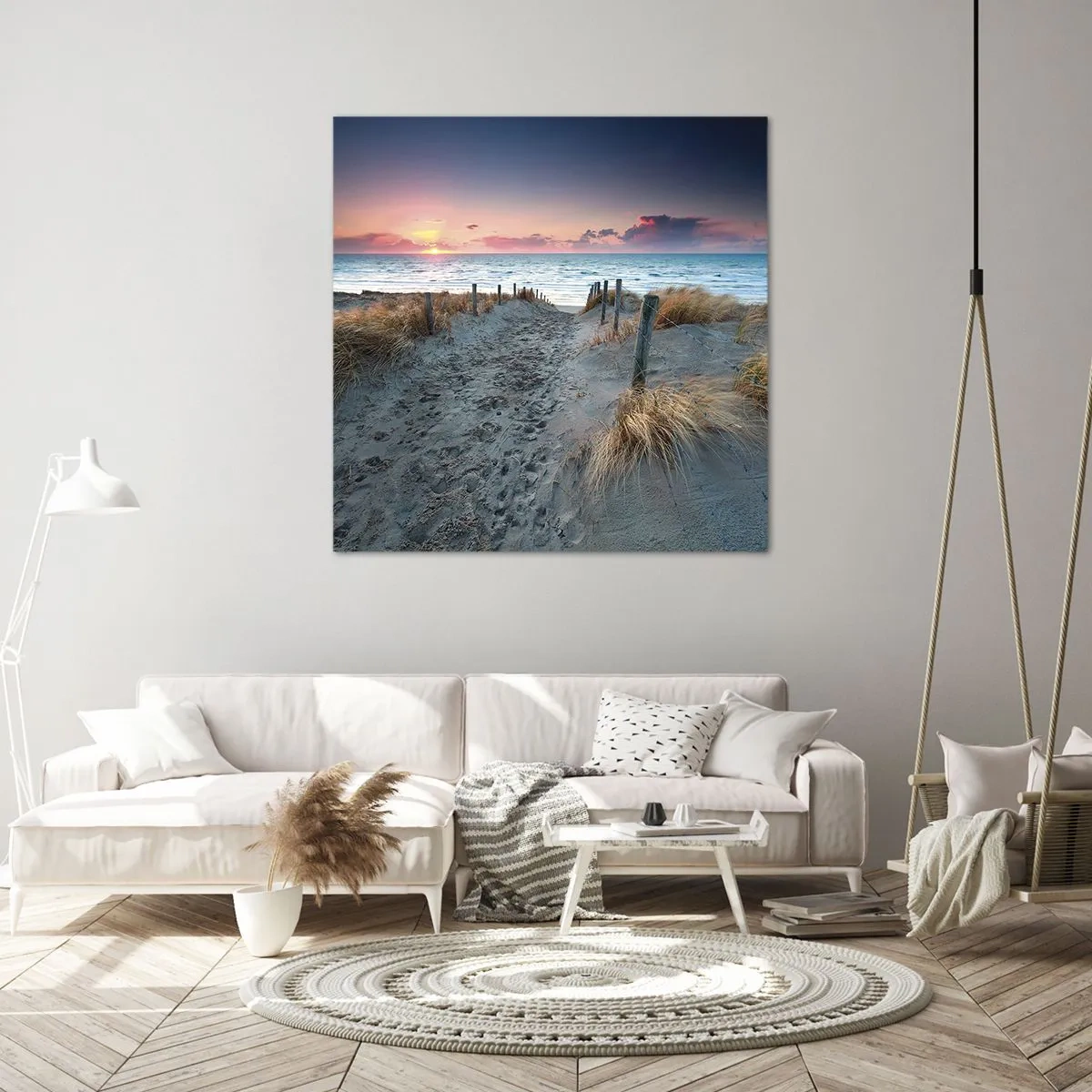 Quadro em tela - Derramou um arco-íris de esplendor radiante.... - 70x70 cm