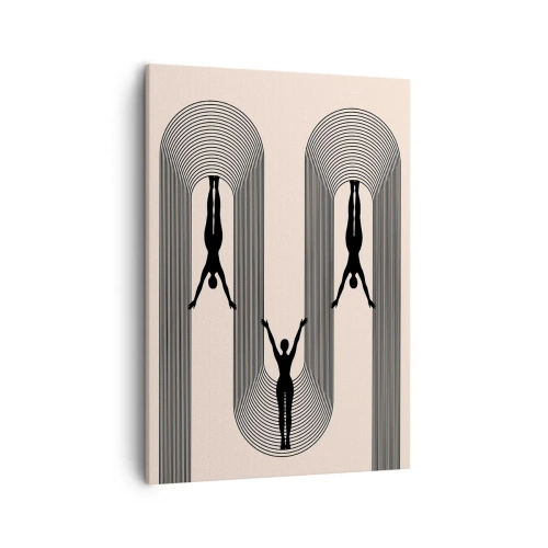 Quadro em tela - De cabeça para baixo - 50x70 cm