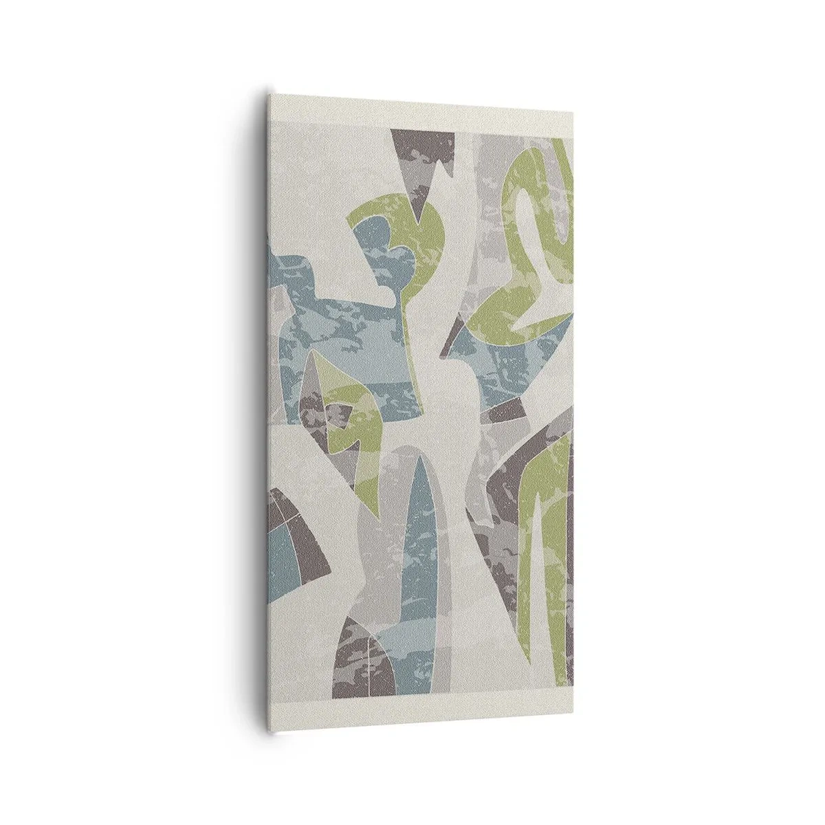 Quadro em tela - Composição atrás do vidro - 65x120 cm