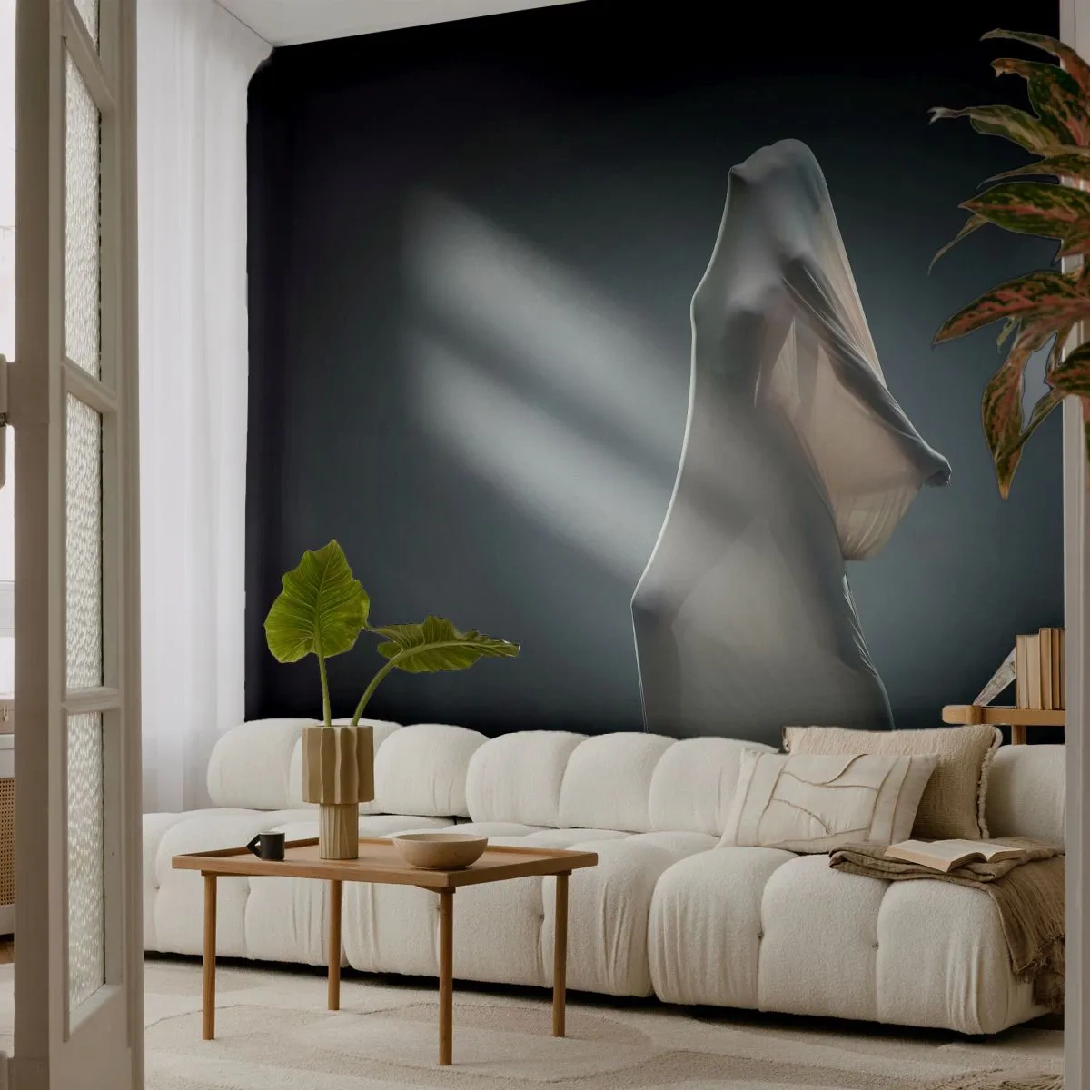 Papel de Parede Autocolante Deluxe Sticker - Desejos ocultos - Mulher, Dança, Pedaço - 450x315 cm