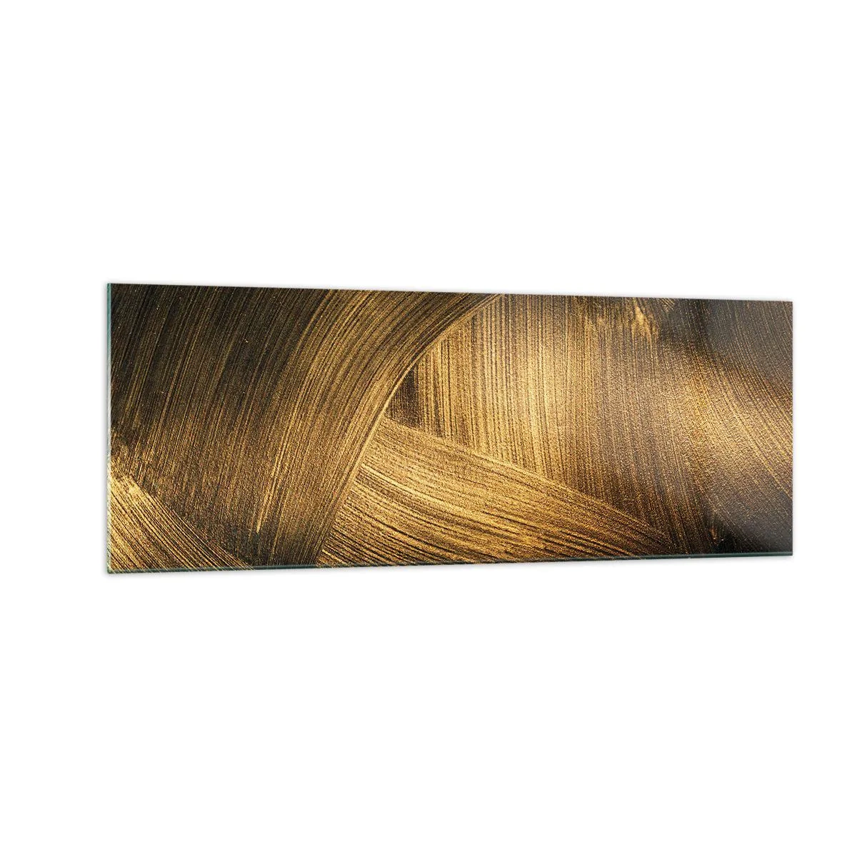 Quadro em vidro - No labirinto dourado - 140x50 cm