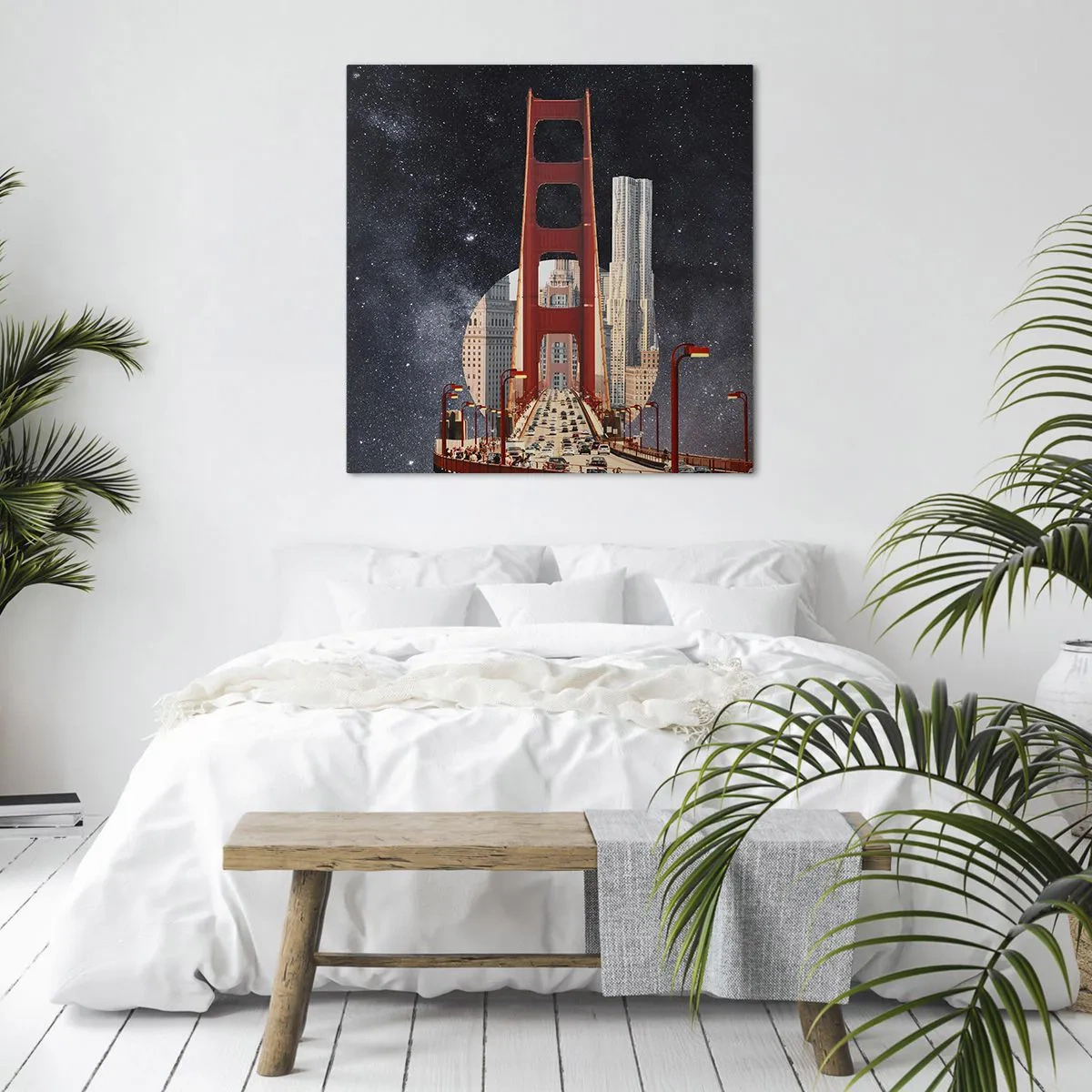 Quadro em tela - Sempre no centro - 60x60 cm