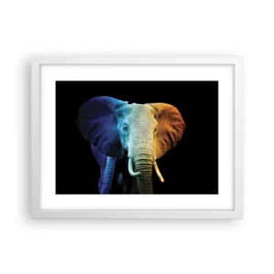 Pôster em moldura branca - Excêntrico, não esquisito - 40x30 cm