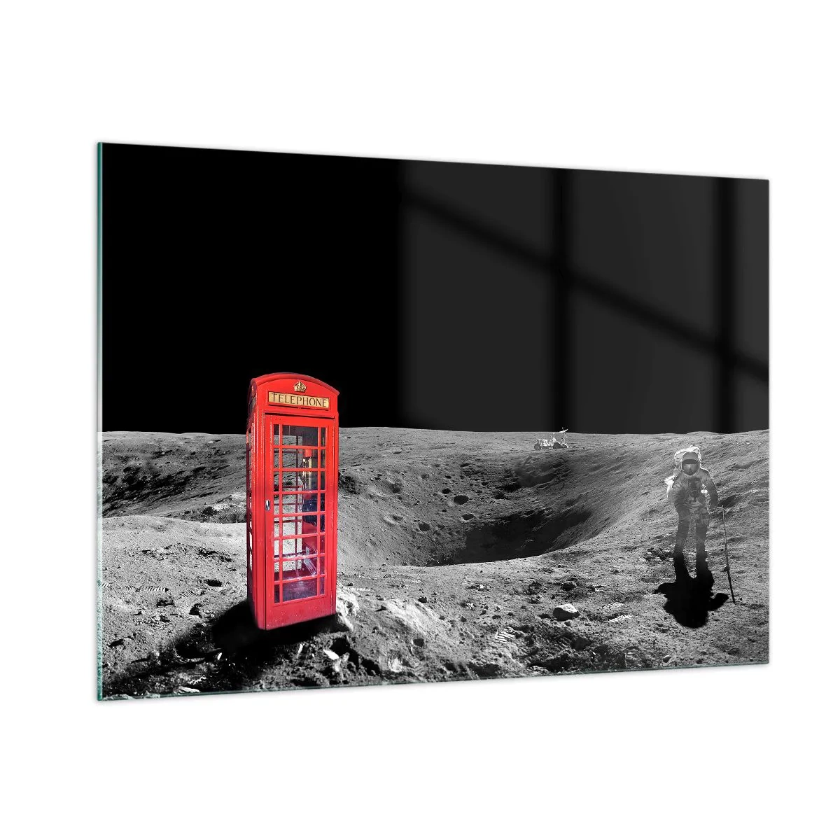 Quadro em vidro - Piada espacial - 100x70 cm