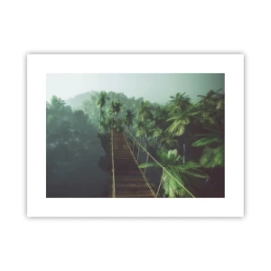 Pôster - Sobre o verde fervente - 40x30 cm