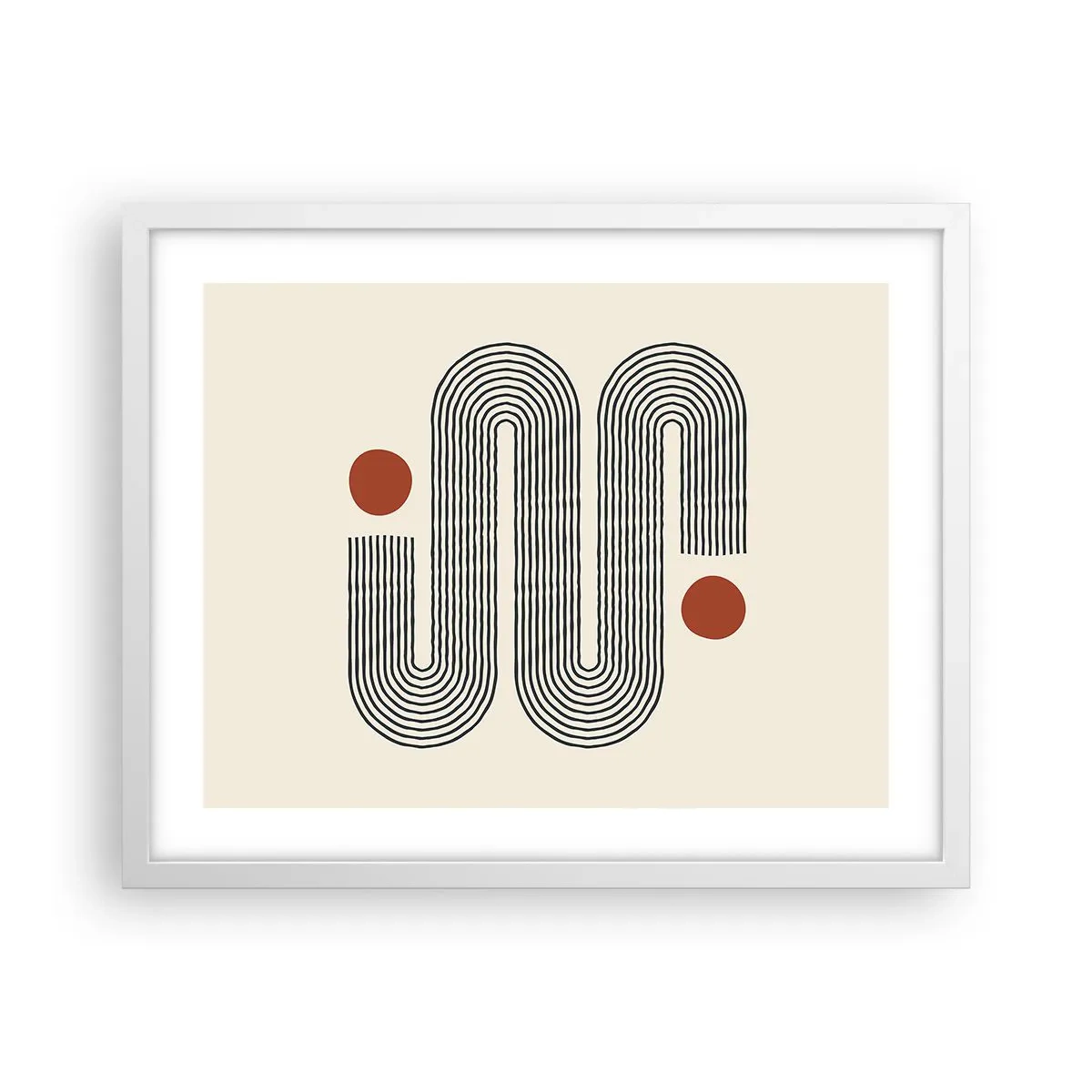 Pôster em moldura branca - Do início ao fim - 50x40 cm