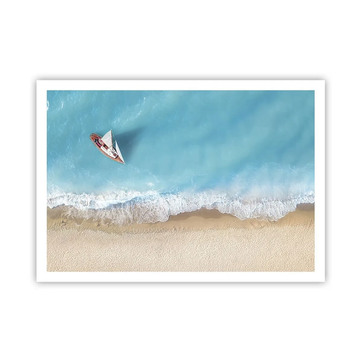 Pôster - No limite do azul e do ouro - 100x70 cm