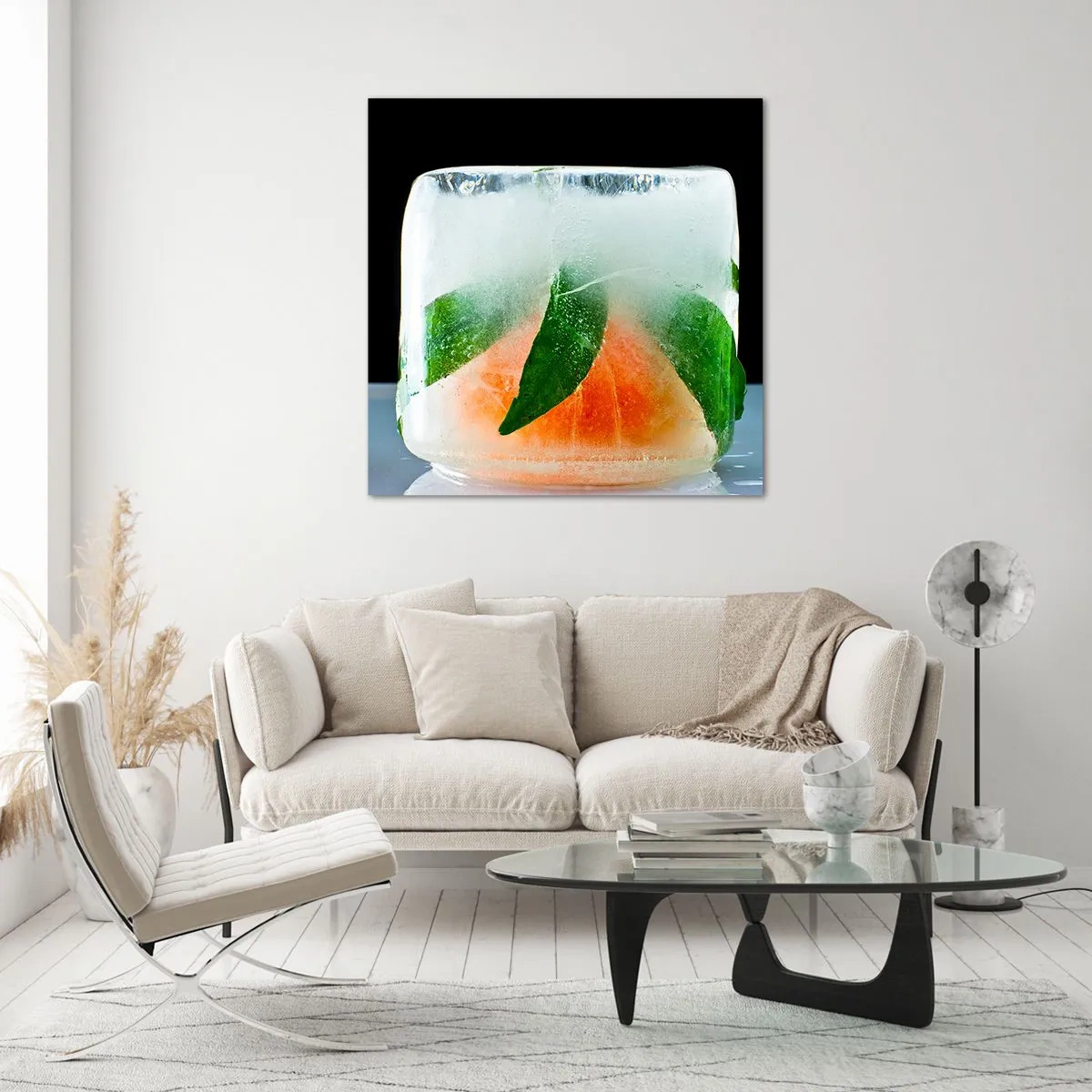 Quadro em vidro - Frescor e refresco - 30x30 cm