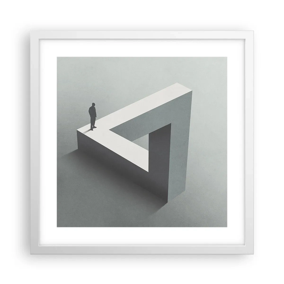 Pôster em moldura branca - Mas é possível - 40x40 cm