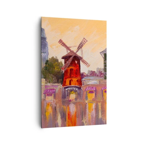 Quadro em tela - Ícones parisienses – Moulin Rouge - 80x120 cm
